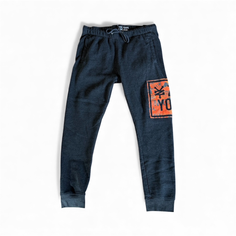 Zoo York Dark Gray Joggers with Bold Orange Patch size L